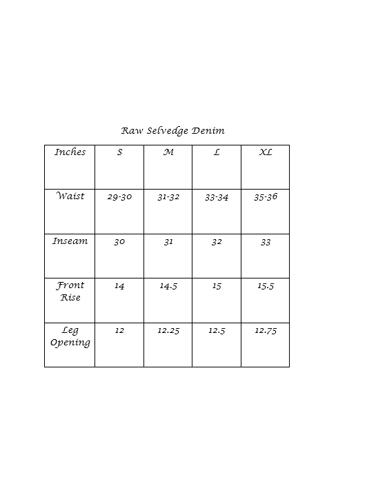 Sileo Raw Selvedge Denim (PRE-ORDER)